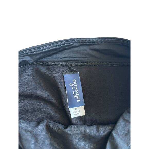 SWIMSUITS FOR ALL POLKA DOT BIKINI BOTTOM NWOT SIZE 14 - Picture 5 of 6